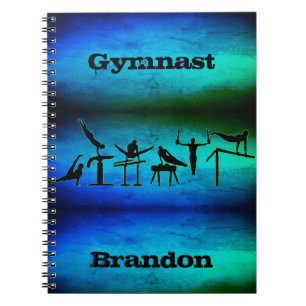 Boys Gymnastik Personalisiert SpiralNotebook Notizblock