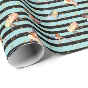 Boys Gymnastik Rings Parallel Bars Pommel Pferd Geschenkpapier
