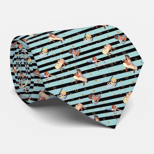 Boys Gymnastik Rings Parallel Bars Pommel Pferd Krawatte (Gerollt)