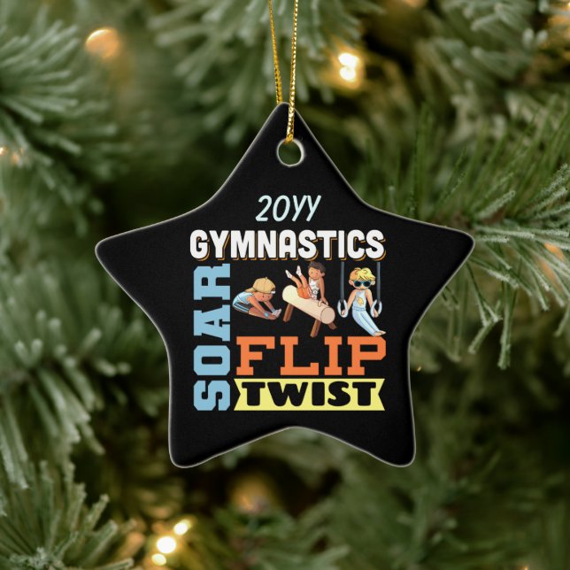 Boys Gymnastik Zitat - Gedreht Drehung Keramik Ornament (Baum)