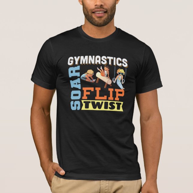 Boys Gymnastik Zitat - Gedreht Drehung T-Shirt (Vorderseite)