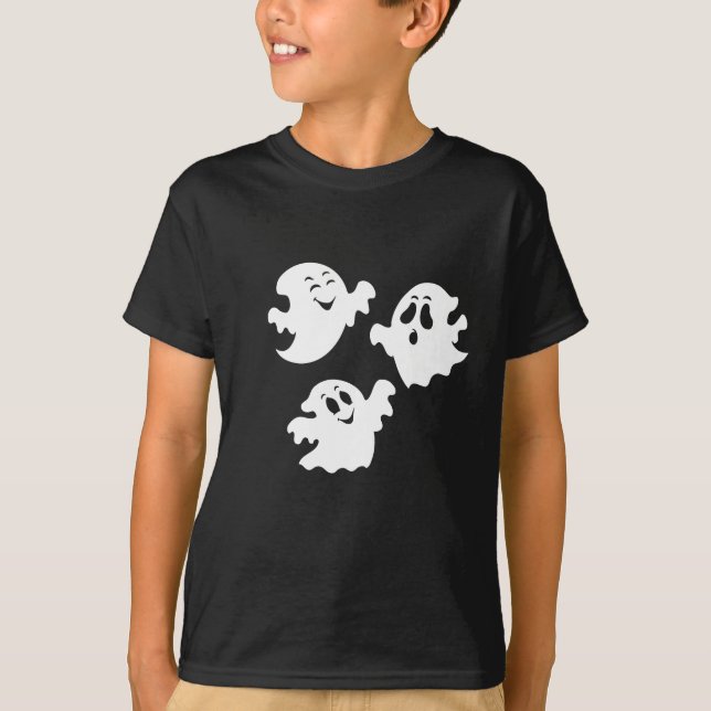 Boys Halloween Ghost Shirt (Vorderseite)
