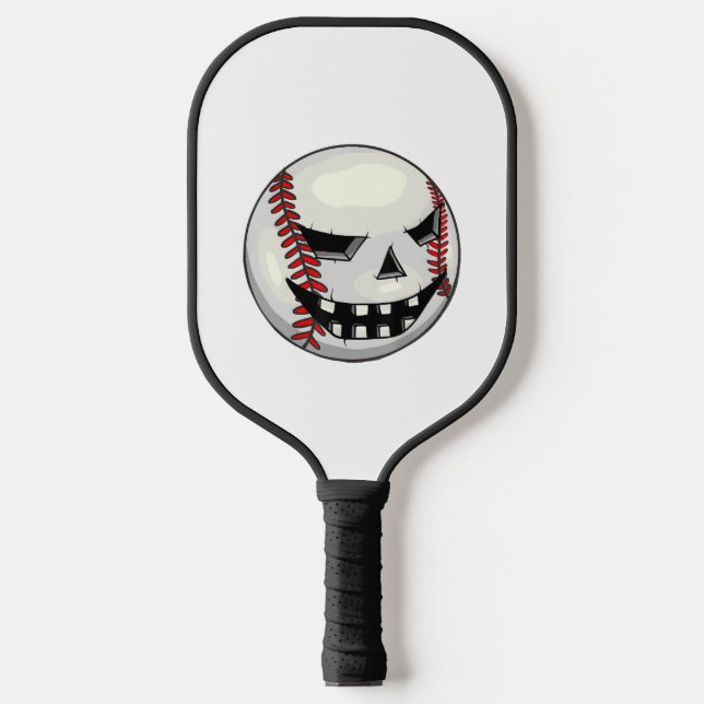 Boys Halloween Kürbislaterne Baseball Player Pickleball Schläger (Vorderseite)