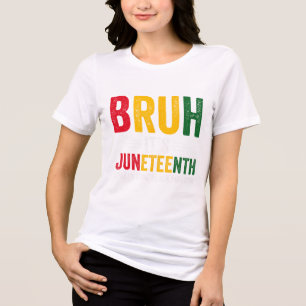 Boys Juneteenth T-Shirt Black Freedom 2024 Männer Tri-Blend Shirt