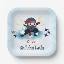 Boys Karate Ninja Warrior Birthday Paper Teller