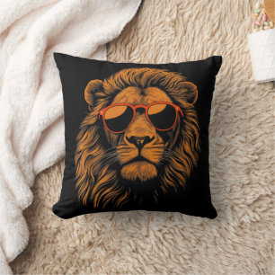 Boys Kids Funny Lion Animal Kissen