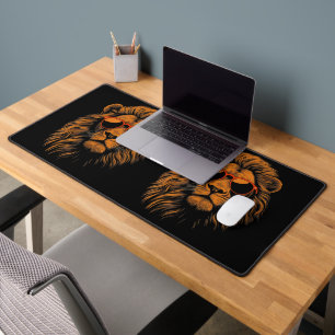 Boys Kids Funny Lion Animal Schreibtischunterlage