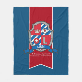 Boys Letter L Liam Name bedeutet blaue Decke