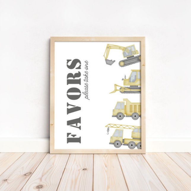 Boys-Lieblingszeichen für Baufahrzeuge Poster (Von Creator hochgeladen)