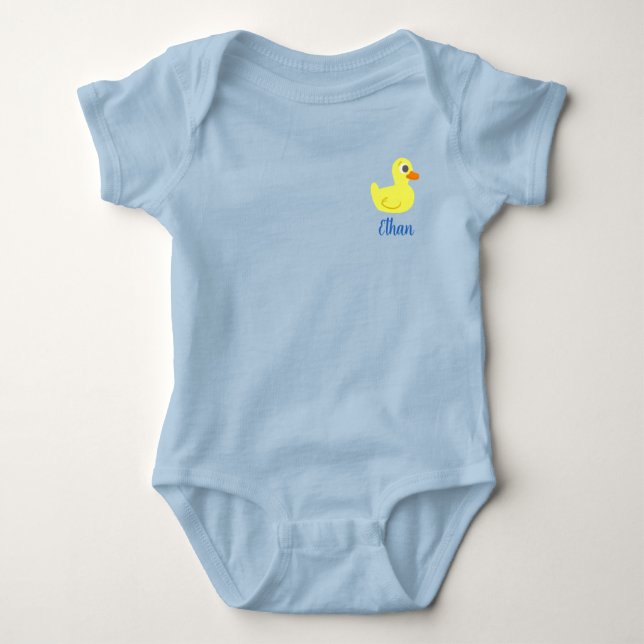 Boys Little Rubber Duck Baby Strampler (Vorderseite)