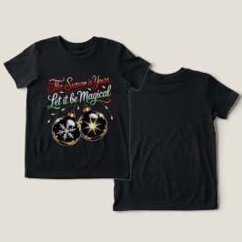Boys' Magical Christmas Ornament Fun Festive Snow Tri-Blend Shirt