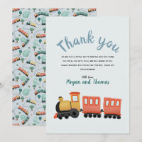 Boys mignonne train Voyage Merci