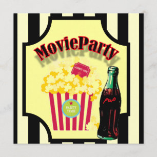Boys Movie Anniversaire Fête Invitation