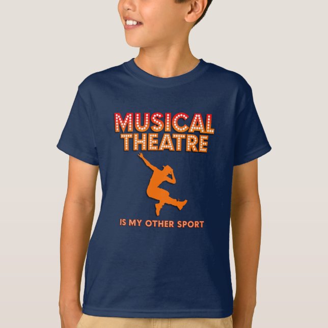 Boys "Musical Theatre is My Other Sport"  T-Shirt (Vorderseite)