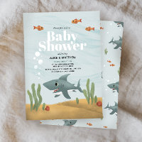 Boys Niedlich Blue Ocean Sea Shark Baby Dusche