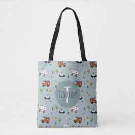 Boys Niedlich Blue Transport Pattern Kids Tasche