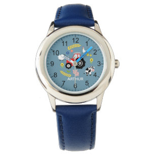 Boys Niedliche landwirtschaftliche Nutztiere und T Armbanduhr