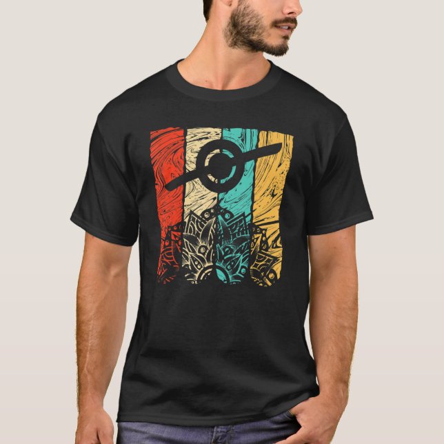 Boys One Wheel Electric Skateboard Float Retro Vin T-Shirt (Vorderseite)