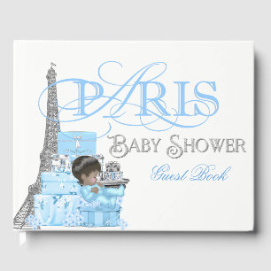 Boys Paris Baby shower Livre d'or