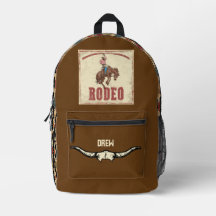 Boys Personalisiertes Rodeo-Rucksack mit Aztec Des