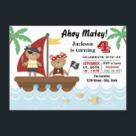 Boys Pirate Bear Birthday Party Einladung<br><div class="desc">Piratengeburtstag Einladungen mit niedlichen Piratenbären und Booten auf tropischem Meeresgrund. Sie können diesen Pirat ganz einfach beliebig viele Geburtstagsfeiereinladungen für Ihre Veranstaltung anpassen,  indem Sie einfach Ihre Daten in den Schriftart Stil,  Farbe und Wortlaut Ihrer Wahl einfügen.</div>