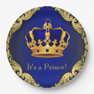 Boys Prince Baby Duschpapier Teller