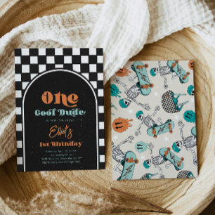 Boys Skateboarden zum Geburtstag Einladung