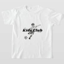 boys soccer kids club t-shirt
