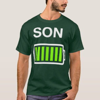 Boys Son    BatteryMommy und Daddy Low Battery  T-Shirt