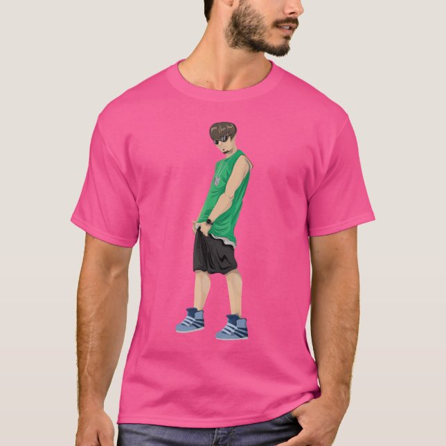 Boys spielen Basketball-Team T-Shirt (Vorderseite)