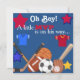 Boys Sports Baby Dusche Einladung HOCKEY (Vorderseite)