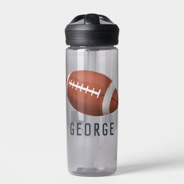 Boys Sporty American Football Kids Trinkflasche (Vorderseite)