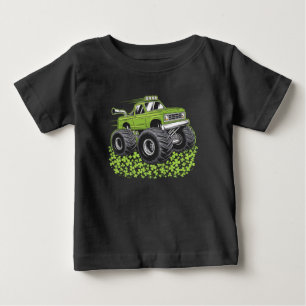 Boys St Patricks Day Kleinkind Lucky Monster Truck Baby T-shirt
