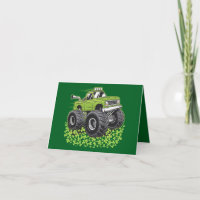 Boys St Patricks Day Kleinkind Lucky Monster Truck