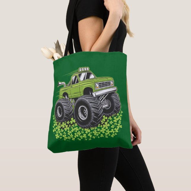 Boys St Patricks Day Kleinkind Lucky Monster Truck Tasche (Von Nahem)
