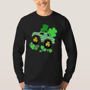Boys St Patricks Day Monster Truck Leprechaun Sham T-Shirt