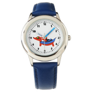 Boys Super-Duper Dackel Superhero Watch Armbanduhr