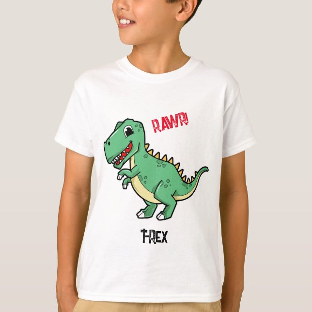 Boy's T-Rex Dinosaurier Cotton T - Shirt | Shirts  (Vorderseite)