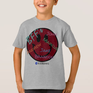 Boys T - Shirt BESTE FREUNDIN Red Emoji HAMbWG