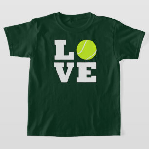 Boys Tennis LIEBE Sportspieler T-Shirt