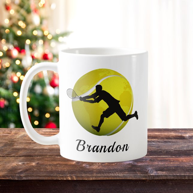 Boys Tennis Player Personalisiert Name Kaffee Tass Kaffeetasse (Von Creator hochgeladen)