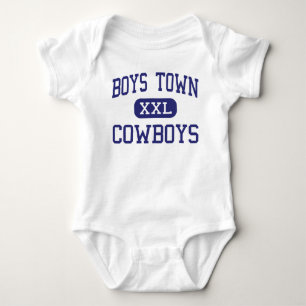 Boys Town - Cowboys - High - Boys Town Nebraska Baby Strampler