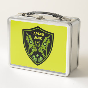 Boys Toy Dart Gun Battle Metall Brotdose