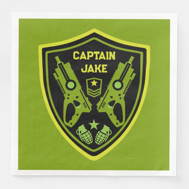 Boys Toy Dart Gun Battle Serviette (Vorderseite)