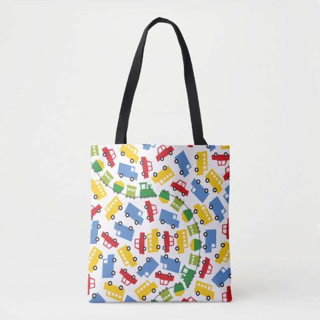 Boys Toys farbenfrohe Transport Kinderpartei Tasche (Vorderseite)