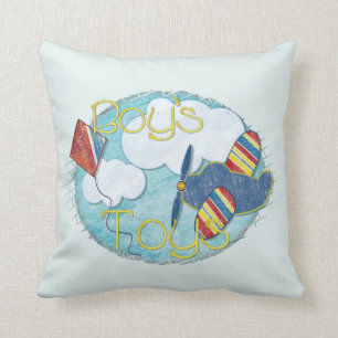 Boys Toys Mixed Media Kissen