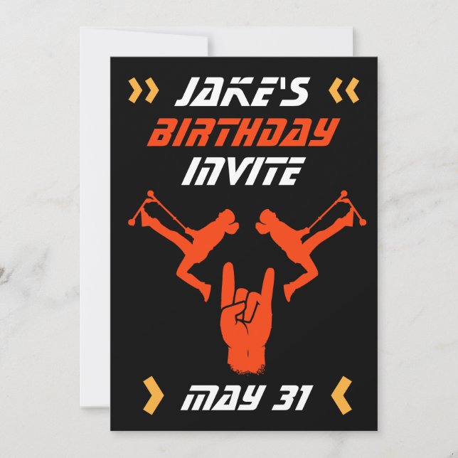 Boys Trick Scooter Birthday (Vorderseite)