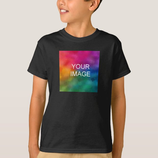 Boys Tshirts Doppelseitig elegant Schwarz (Vorderseite)