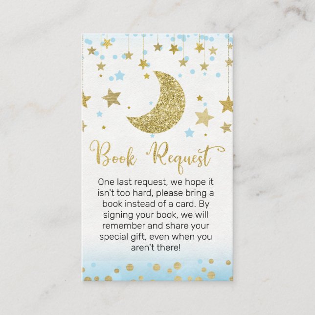 Boys über dem Mond Buchanfrage Visitenkarte (Vorderseite)