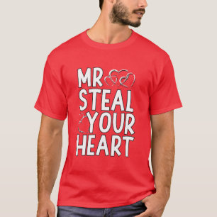 Boys Valentine Mr. Steal your Heart for Boys Toddl T-Shirt